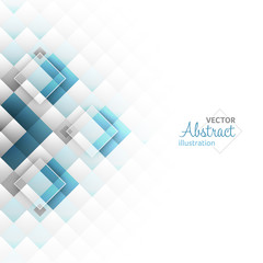 Fototapete - Abstract background. Square shapes. Vector illustration.