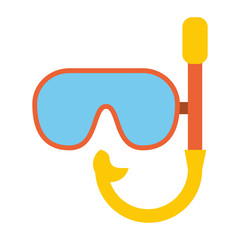 Wall Mural - snorkel mask icon image