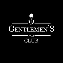 Wall Mural - gentleman's club vector illustration.