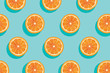 Slices of fresh orange summer background.