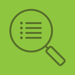 Poster - Search options color linear icon