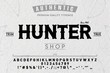 Font.Alphabet.Script.Typeface.Label.Hunter typeface.For labels and different type designs