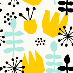Poster - abstract floral pattern