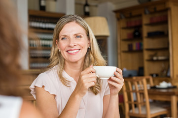 Mature woman with friend