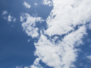 blue sky with cloud in sunny day