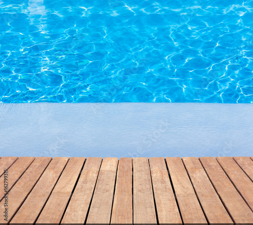 Piscine à Plage Immergée Et Terrasse Bois Buy This Stock