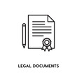 © premiumicon - Legal Documents vector icon, certificate symbol. Modern, simple flat vector illustration for web site or mobile app
