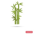 Bamboo color flat icon for web and mobile design