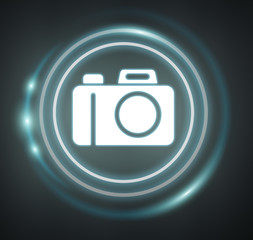 Sticker - 3D rendering camera icon