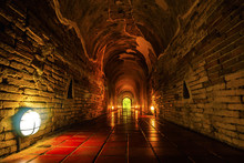 Footpath Tunnel In U-Mong Temple, Historical Temple In The North