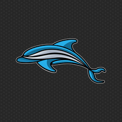 Wall Mural - Dolphin logo icon vector design template