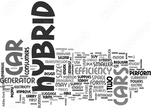What Are The Two Diffe Forms Of Hybrid Cars Text Word Cloud What Are The Two Diffe Forms Of Hybrid Cars Text Word Cloud Concept