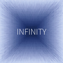 Infinity Vector Background. Abstract Vector Illustration With Illusion Of Depth. 3d Backdrop With Text.