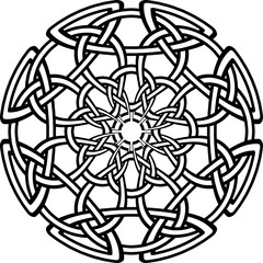 Celtic pattern. Element of Scandinavian or Celtic ornament