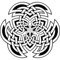 Wall Mural - Celtic pattern. Element of Scandinavian or Celtic ornament