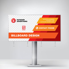 Wall Mural - the billboard layout for printing and posting photos and text