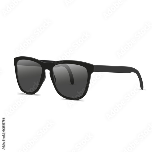 Black sunglasses side view vector illustration Stock Vector Adobe Stock