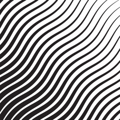 Wall Mural - wave oblique smooth lines pattern in vector