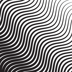 Wall Mural - wave oblique smooth lines pattern in vector