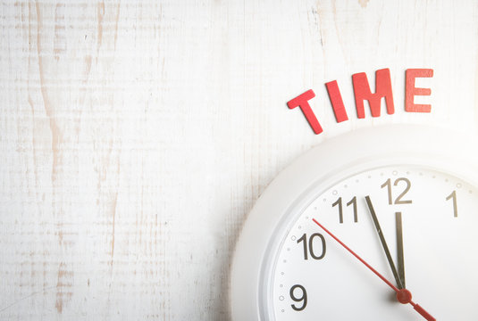 Wall clock and wording 