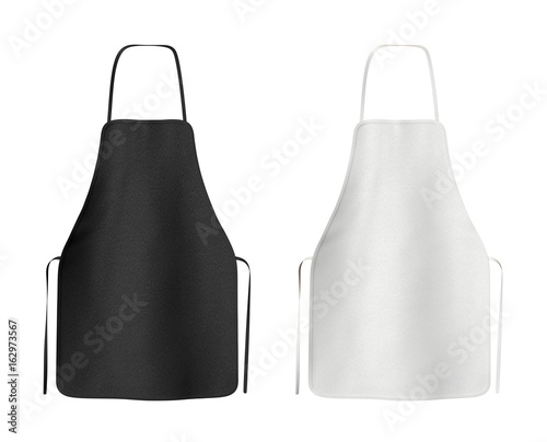 Fotografía Two blank black and white aprons