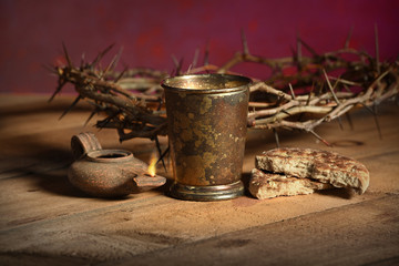 Table With Communion Elements