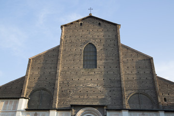 Wall Mural - Cathedral Church Facade, Piazza Maggiore - Main Square; Bologna