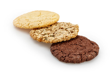 Wall Mural - Cookie set isolated on a white background