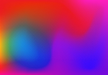 Fototapete - Background gradient colorful abstract halftone vector