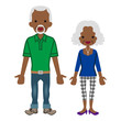 Senior couple -african