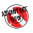 Advantage Now rubber stamp. Grunge design with dust scratches. Effects can be easily removed for a clean, crisp look. Color is easily changed.