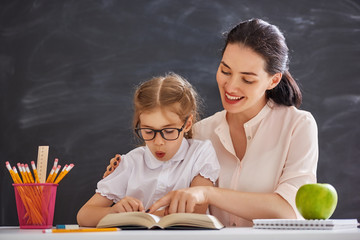 Child is learning to read