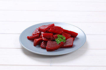 Poster - sliced and pickled beetroot