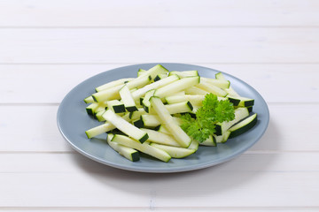 Poster - zucchini cut into strips