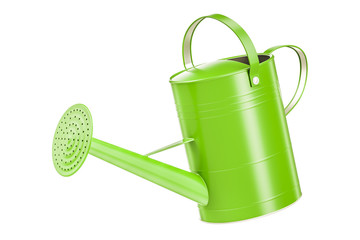 Poster - Green watering can, 3D rendering