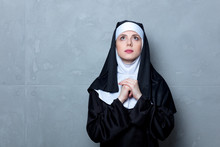 Young Serious Nun