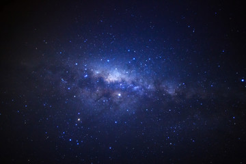 Wall Mural - milky way galaxy. long exposure photograph.with grain