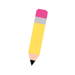 Sticker - Pencil writing instrument icon vector illustration design graphic