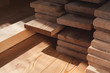 wooden plank stack