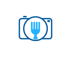 Wall Mural - Food Camera Icon Logo Design Element