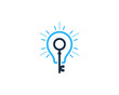 Key Idea Icon Logo Design Element
