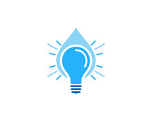 Water Idea Icon Logo Design Element
