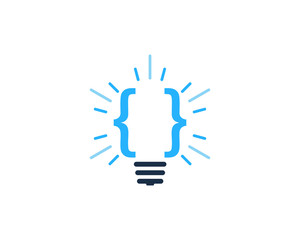Code Idea Icon Logo Design Element