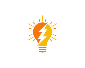 Wall Mural - Power Idea Icon Logo Design Element