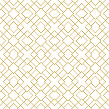Modern Stylish Seamless Geometric Vector Pattern With Thin Linear Squares