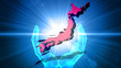 © midoriya21 - 日本地図 光 影