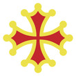 Occitan cross vector