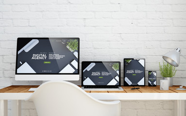Poster - multidevice desktop digital agency