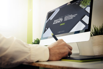 Poster - web developer digital agency website