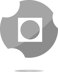 Poster - Apps icon. abstract sign on web button isolated on white